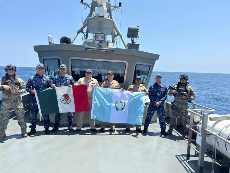 Marina de México y Guatemala realizan operaciones conjuntas en alta mar