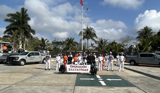 Inicia Plan Marina “Operación Salvavidas Semana Santa 2026” en los principales destinos turísticos de nuestro país