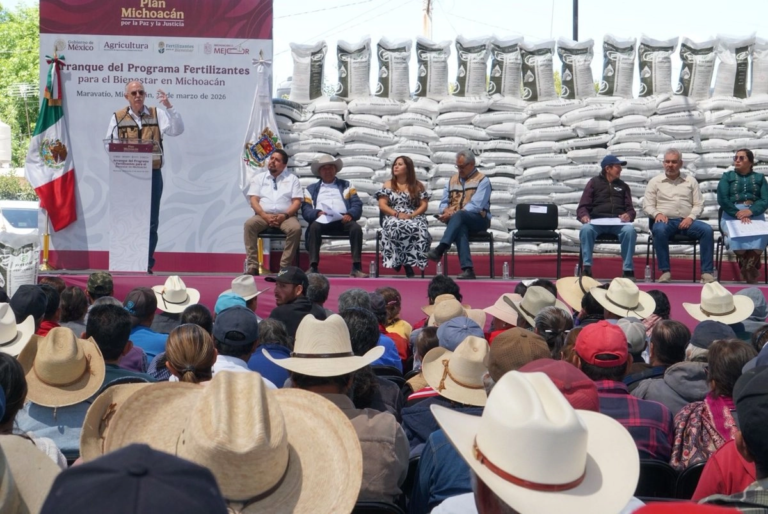 Sader entregará 40 mil 270 toneladas de fertilizantes en Michoacán; invertirá 565 mdp