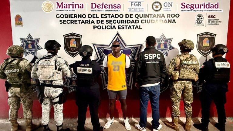 Autoridades Federales y locales detienen en Quintana Roo a un hombre requerido por Estados Unidos
