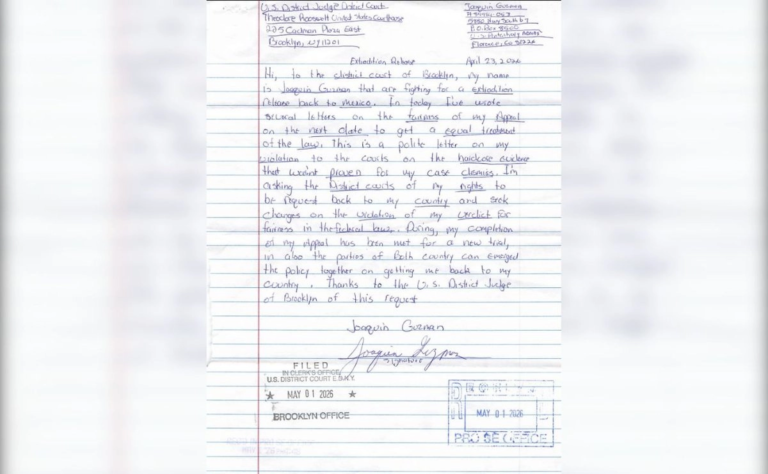 ‘El Chapo’ insiste en ser extraditado a México mediante nueva carta a corte de NY