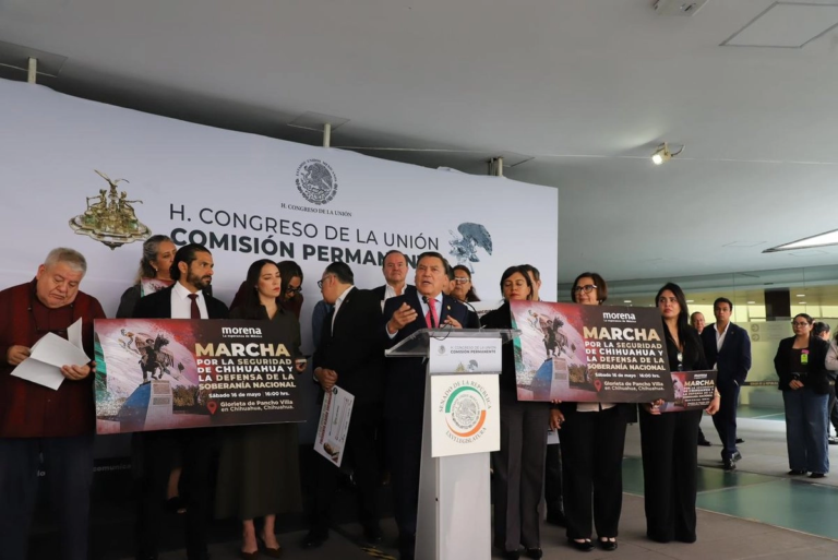 Morena respalda en la Permanente convocatoria a marcha en Chihuahua contra injerencia de la CIA