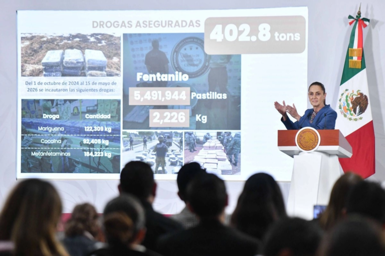 La reducción del 49% de homicidios en México involucra trabajo sistemático y de coordinación, destaca Sheinbaum