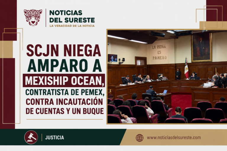 SCJN niega amparo a Mexiship Ocean, contratista de Pemex, contra incautación de cuentas y un buque