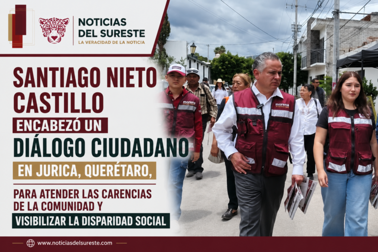 Santiago Nieto escucha las preocupaciones de los ciudadanos ante la disparidad social en Jurica
