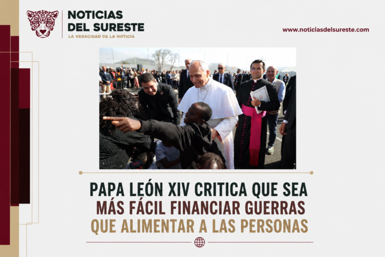 Papa León XIV critica que sea más fácil financiar guerras que alimentar a las personas
