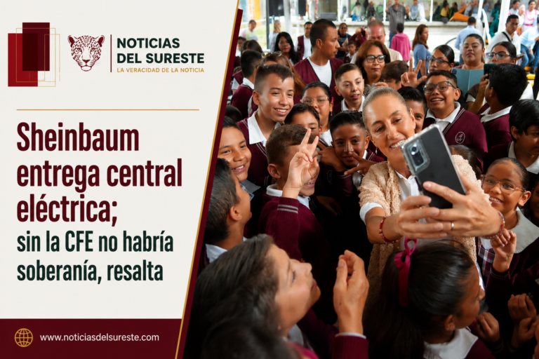 Sheinbaum entrega central eléctrica; sin la CFE no habría soberanía, resalta