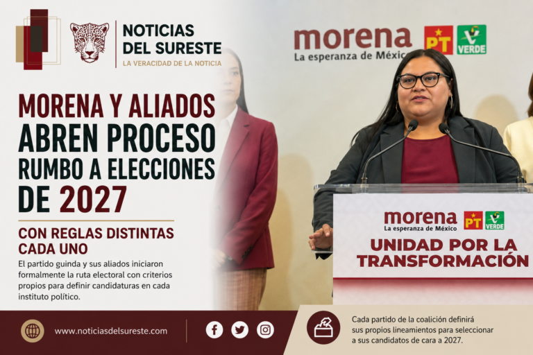 Morena y aliados abren proceso rumbo a elecciones de 2027 con reglas distintas cada uno