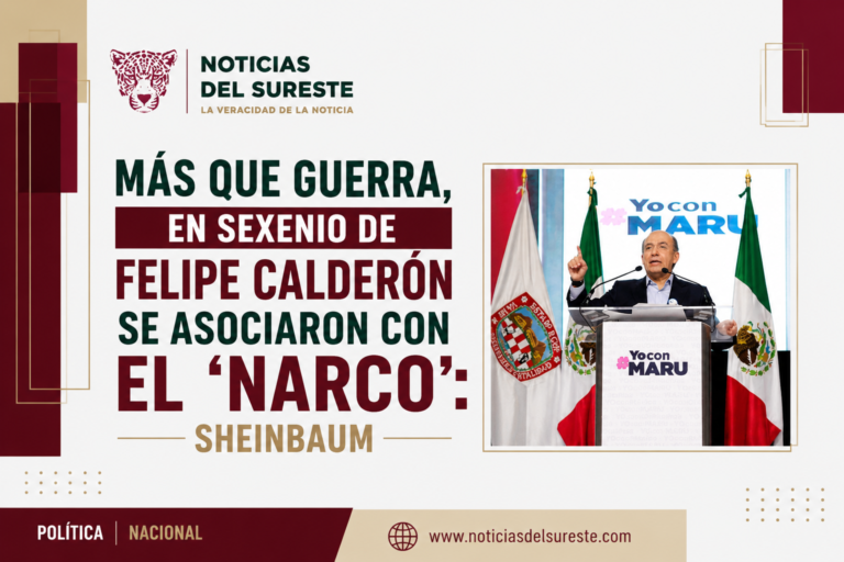 Más que guerra, en sexenio de Felipe Calderón se asociaron con el ‘narco’: Sheinbaum