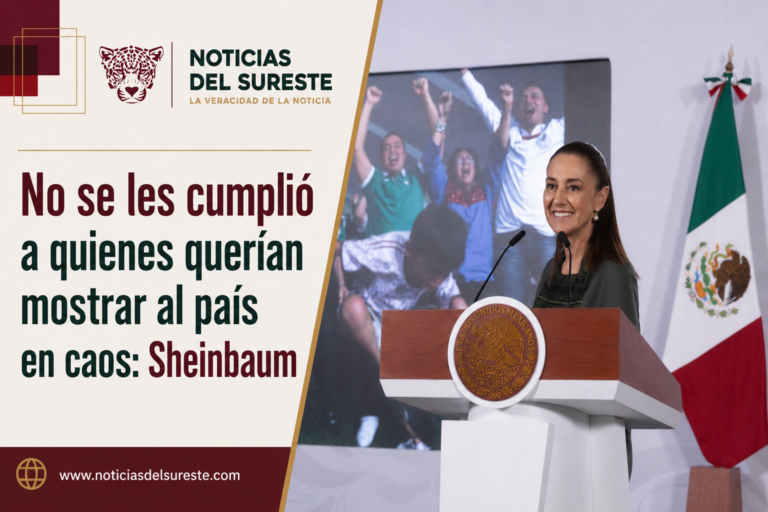 No se les cumplió a quienes querían mostrar al país en caos: Sheinbaum