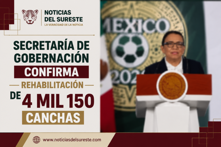 Secretaría de Gobernación confirma rehabilitación de 4 mil 150 canchas
