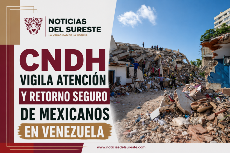 CNDH vigila atención y retorno seguro de mexicanos en Venezuela tras terremotos