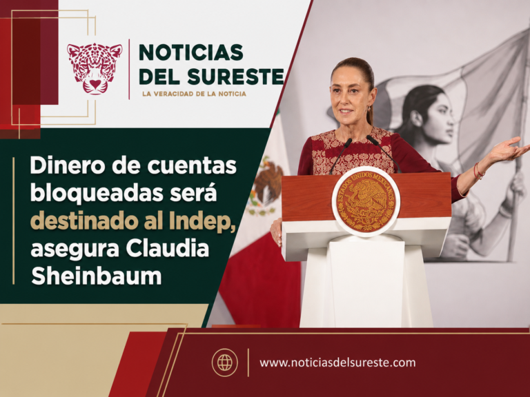 Dinero de cuentas bloqueadas será destinado al Indep, asegura Claudia Sheinbaum
