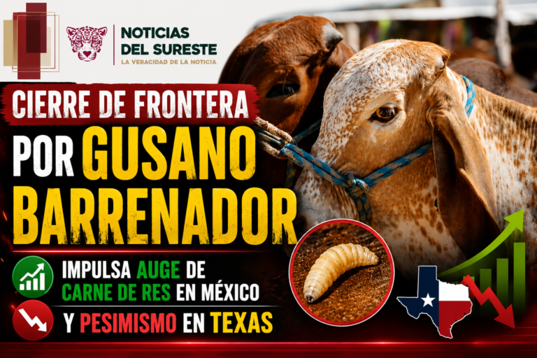 Cierre de frontera por gusano barrenador impulsa auge de carne de res en México y pesimismo en Texas