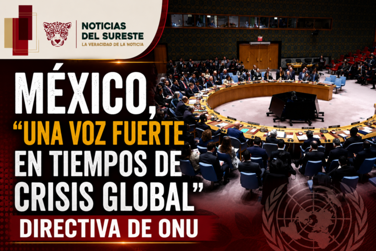 México, “una voz fuerte en tiempos de crisis global”: directiva de ONU