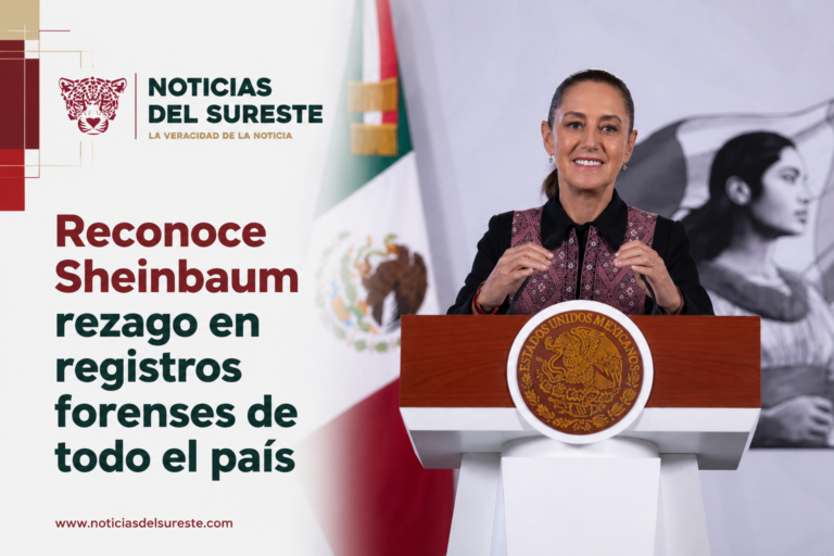 Reconoce Sheinbaum rezago en registros forenses de todo el país