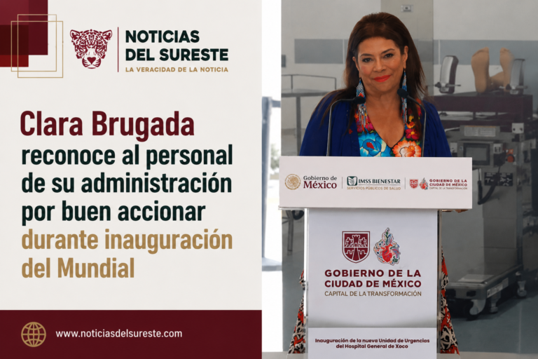 Clara Brugada reconoce al personal de su administración por buen accionar durante inauguración del Mundial