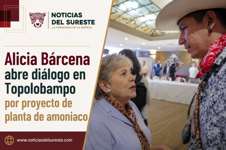 Alicia Bárcena abre diálogo en Topolobampo por proyecto de planta de amoniaco