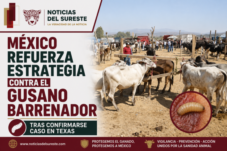 México refuerza estrategia contra el gusano barrenador tras confirmarse caso en Texas