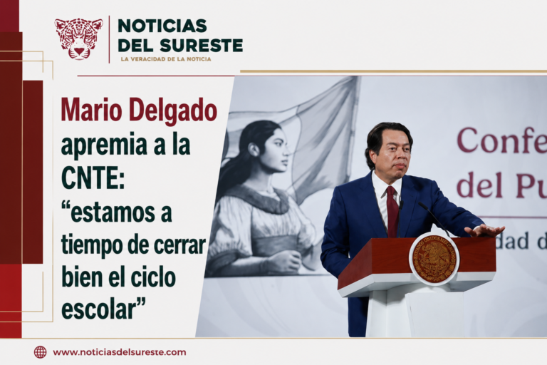 Mario Delgado apremia a la CNTE: “estamos a tiempo de cerrar bien el ciclo escolar”