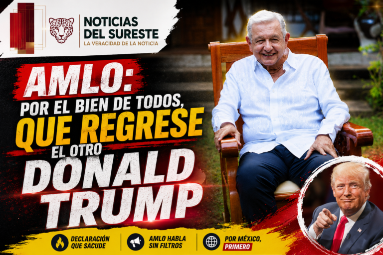 AMLO: por el bien de todos, que regrese el otro Donald Trump