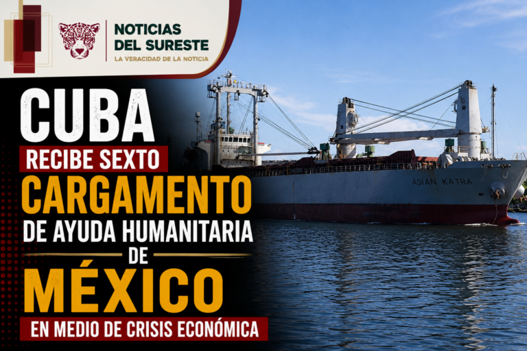 Cuba recibe sexto cargamento de ayuda humanitaria de México en medio de crisis económica