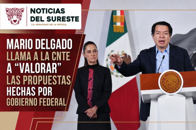 Mario Delgado llama a la CNTE a «valorar» las propuestas hechas por gobierno federal