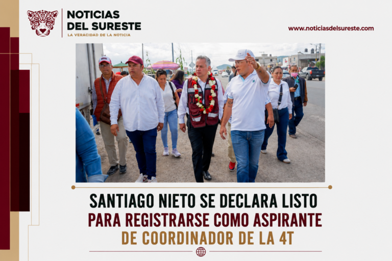 Santiago Nieto se declara listo para registrarse como aspirante de coordinador de la 4T
