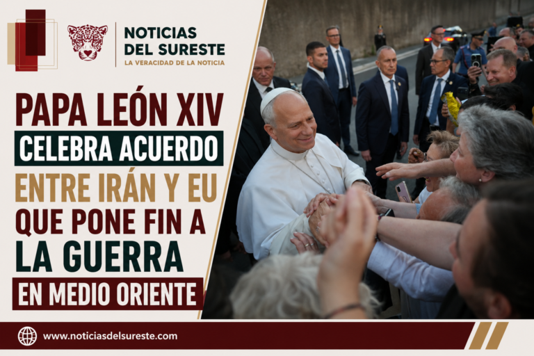 Papa León XIV celebra acuerdo entre Irán y EU que pone fin a la guerra en Medio Oriente