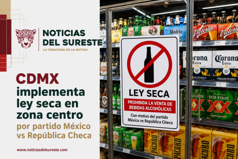 CDMX implementa ley seca en zona centro por partido México vs República Checa