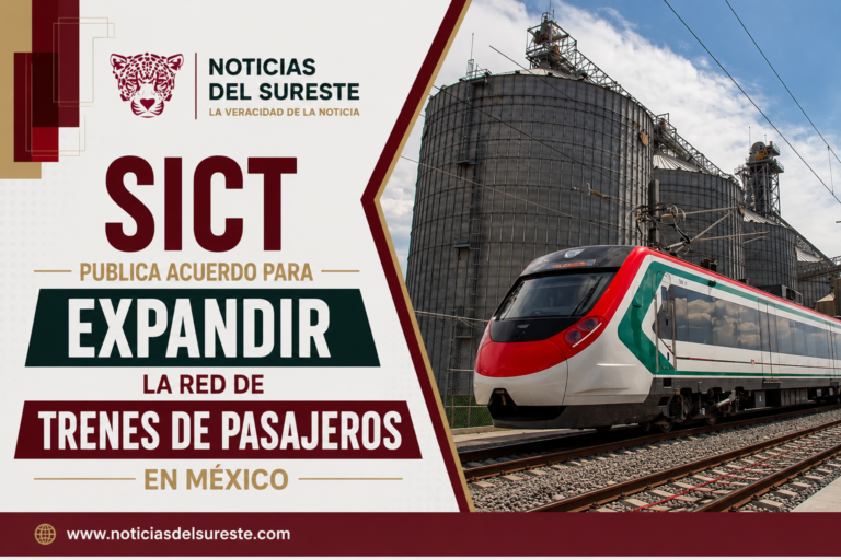 SICT publica acuerdo para expandir la red de trenes de pasajeros en México