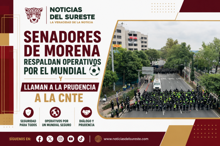 Senadores de Morena respaldan operativos por el Mundial y llaman a la prudencia a la CNTE