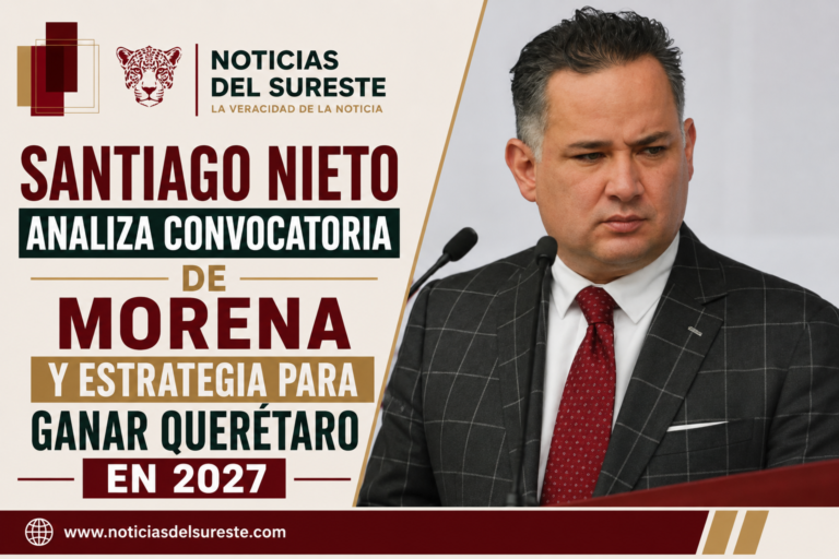 Santiago Nieto analiza convocatoria de Morena y estrategia para ganar Querétaro en 2027