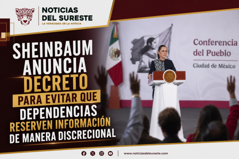 Sheinbaum anuncia decreto para evitar que dependencias reserven información de manera discrecional