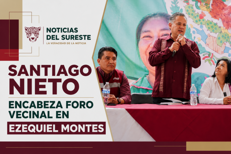 Santiago Nieto encabeza foro vecinal en Ezequiel Montes