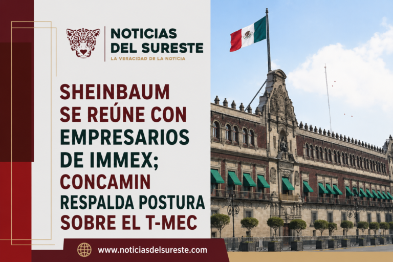 Sheinbaum se reúne con empresarios de IMMEX; Concamin respalda postura sobre el T-MEC
