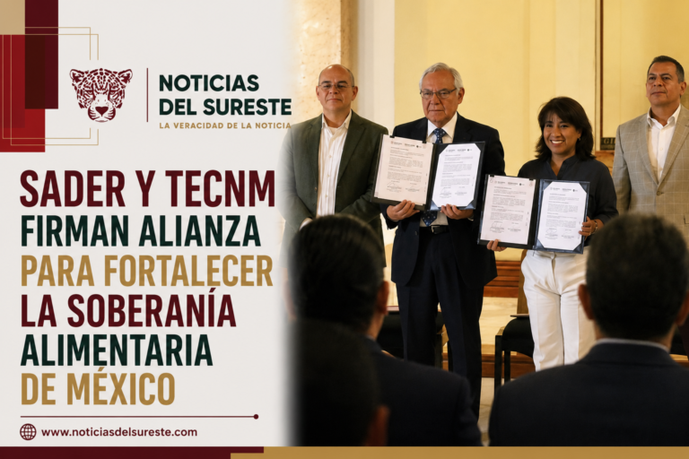 Sader y TecNM firman alianza para fortalecer la soberanía alimentaria de México