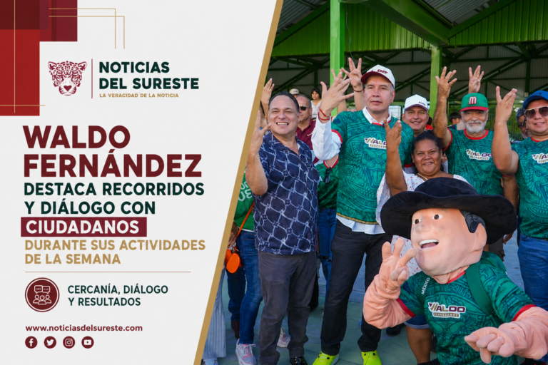Waldo Fernández destaca recorridos y diálogo con ciudadanos durante sus actividades de la semana