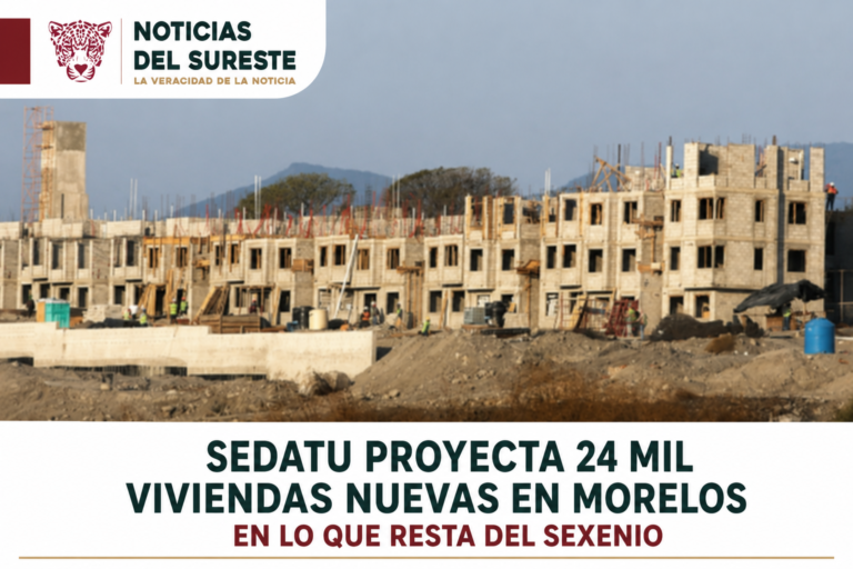 Sedatu proyecta 24 mil viviendas nuevas en Morelos en lo que resta del sexenio