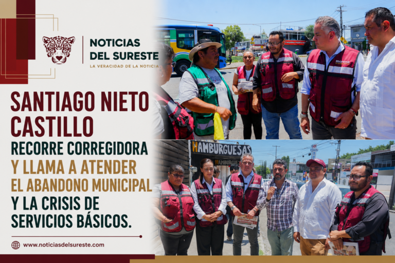 SANTIAGO NIETO CASTILLO RECORRE CORREGIDORA Y LLAMA A ATENDER EL ABANDONO MUNICIPAL Y LA CRISIS DE SERVICIOS BÁSICOS.