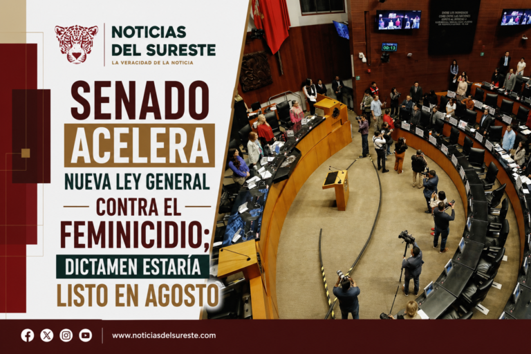 Senado acelera nueva Ley General contra el feminicidio; dictamen estaría listo en agosto