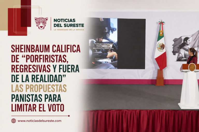 Sheinbaum califica de «porfiristas, regresivas y fuera de la realidad» las propuestas panistas para limitar el voto