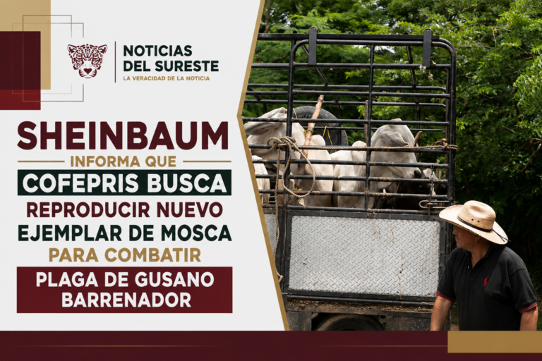 Sheinbaum informa que Cofepris busca reproducir nuevo ejemplar de mosca para combatir plaga de gusano barrenador