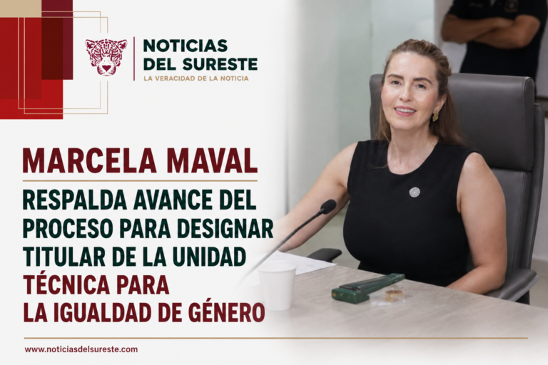 Marcela Maval respalda avance del proceso para designar titular de la Unidad Técnica para la Igualdad de Género