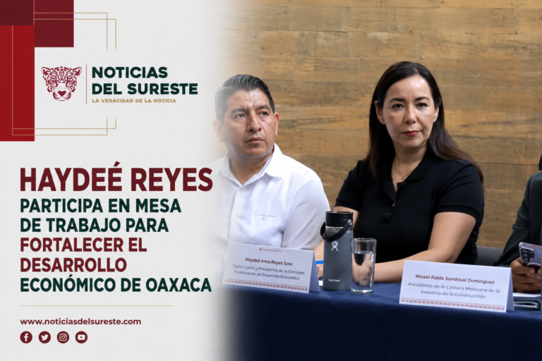 Haydeé Reyes participa en mesa de trabajo para fortalecer el desarrollo económico de Oaxaca