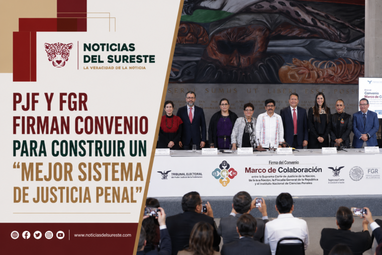 PJF y FGR firman convenio para construir un “mejor sistema de justicia penal”