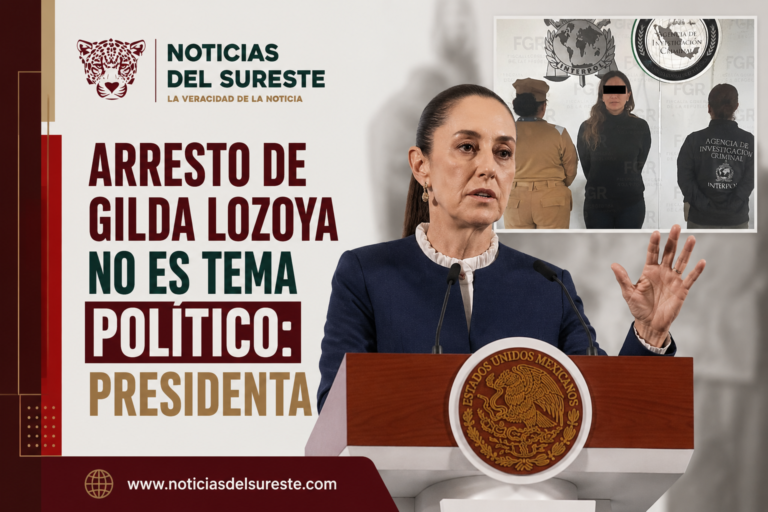 Arresto de Gilda Lozoya no es tema político: Presidenta