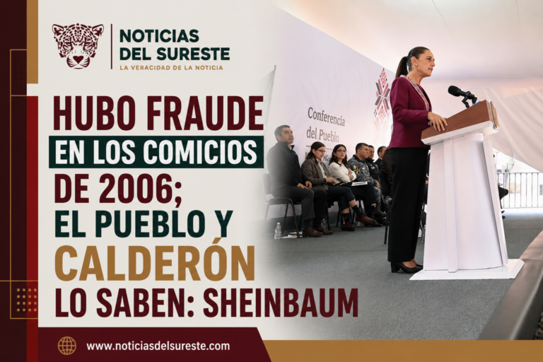 Hubo fraude en los comicios de 2006; el pueblo y Calderón lo saben: Sheinbaum