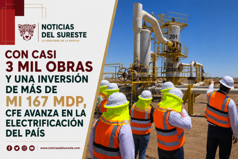 Agrega logo y título  Con casi 3 mil obras y una inversión de más de mi 167 mdp, CFE avanza en la electrificación del país