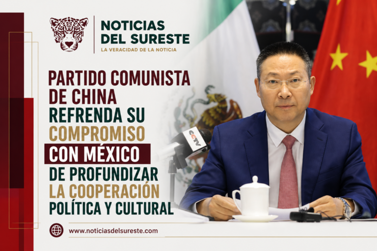Partido Comunista de China refrenda su compromiso con México de profundizar la cooperación política y cultural